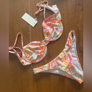 Sunday Brunch SwimWear underwire Bikini multicolored